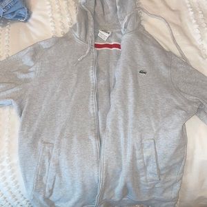 LACOSTE - Zip-Up Hoodie Sweatshirt